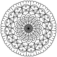 Easy handdraw mandala