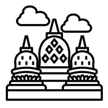 recommend clip art: Borobudur Icon
