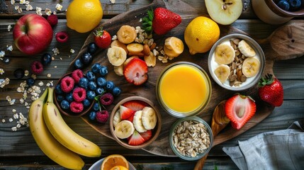 Image of nutritious breakfast components