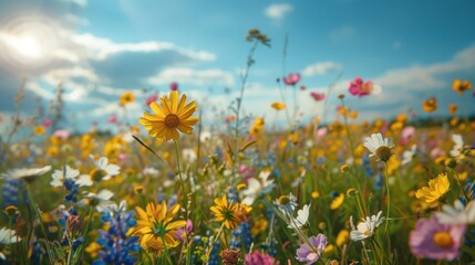 beauty of wildflower in urban and rural landscapes