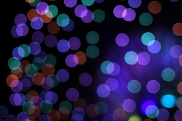 Abstract defocused bokeh lights background.