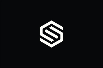 initial letter S lineart hexagon iconic business logo, letter S infinity icon logo, letter S chain link connected logo, letter SS finance company logo, letter S analytics business logo