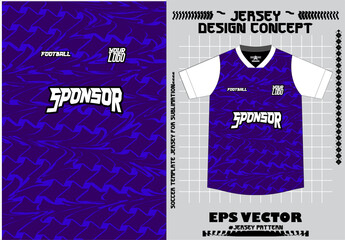 Fabric textile for Sport t-shirt ,Soccer jersey mockup for football club. uniform front view.