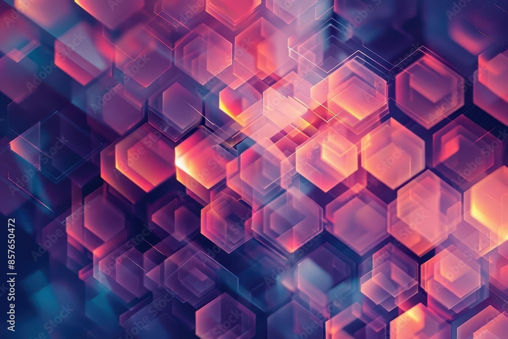 Poster abstract geometric background with a mesmerizing hexagonal pattern ideal for website headers or bann