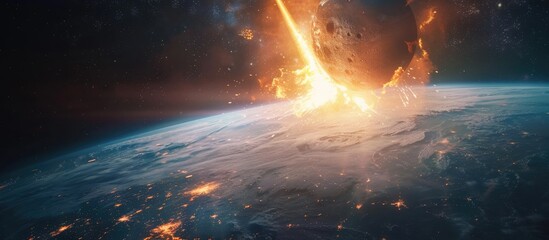 Asteroid Impacting Earth: A Catastrophic Event