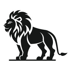 Lion silhouette, lion, silhouette painting, original lion art, silhouette art 