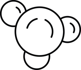 Foam Vector Outline Icon for Design, Infographics, Apps