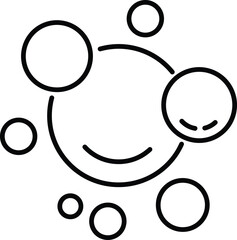 Foam Icon for Design, Infographics, Apps