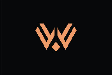 letter W wings icon logo, letter W F diamond icon logo, letter FF hawk wings icon logo, letter FF flacon wings logo, letter FW aricraft logo