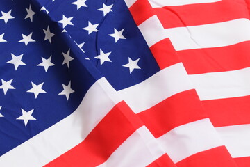 Fototapeta premium american wave flag texture background, USA