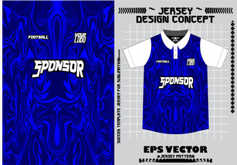 Fabric textile for Sport t-shirt ,Soccer jersey mockup for football club. uniform front view.