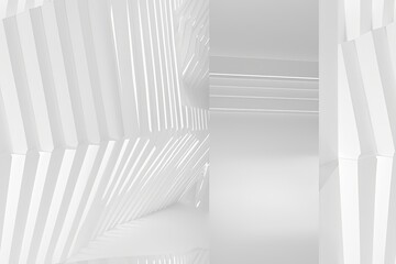 Obraz premium White Minimalist Abstract Background created with Generative AI