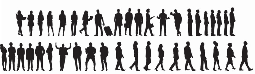 business set silhouette