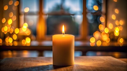 Cozy Candlelight Glow in a Warm Ambient Setting