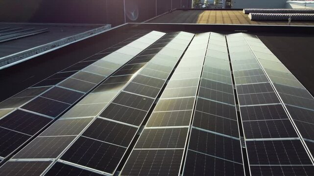 Multiple solar panels on a roof p3