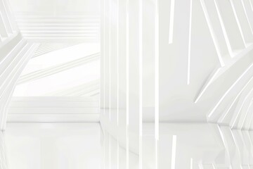 Obraz premium White Minimalist Abstract Background created with Generative AI