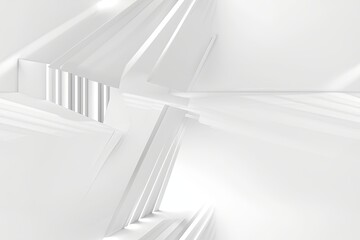White Minimalist Abstract Background created with Generative AI