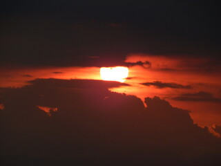 sunset in the sky