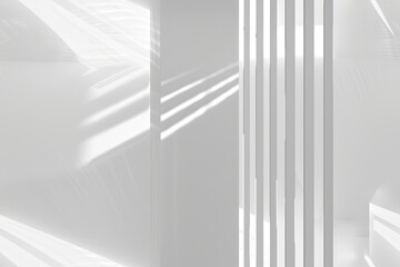 White Minimalist Abstract Background created with Generative AI