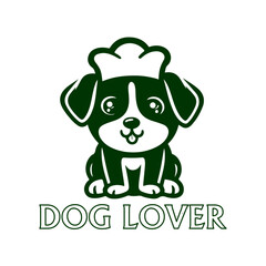 Fototapeta premium Dog logo and t-shirt design, plus any brand design, vector illustration file.