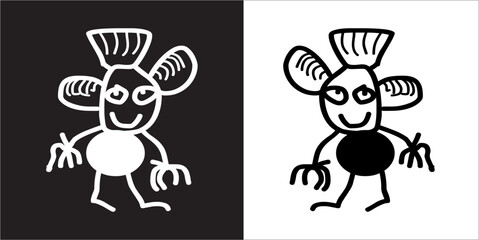  IIlustration Vector graphics of Bitsbats icon