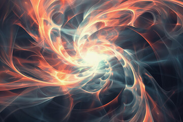 A colorful swirl of red, blue, and purple with a dark background. The colors are vibrant and the swirls are dynamic, giving the impression of movement and energy. Scene is one of excitement and wonder