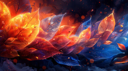 An elegant abstract background evoking strength, grace, and mystery with perfect composition.generative ai