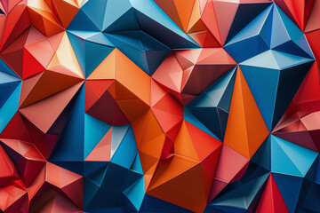 A colorful paper cutout with a variety of shapes and colors. The image is abstract and has a playful, whimsical feel to it