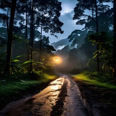 morning in the forest