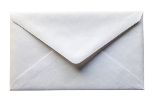 white envelope isolated