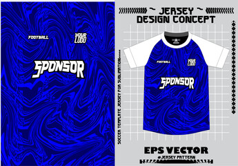 Fabric textile for Sport t-shirt ,Soccer jersey mockup for football club. uniform front view.