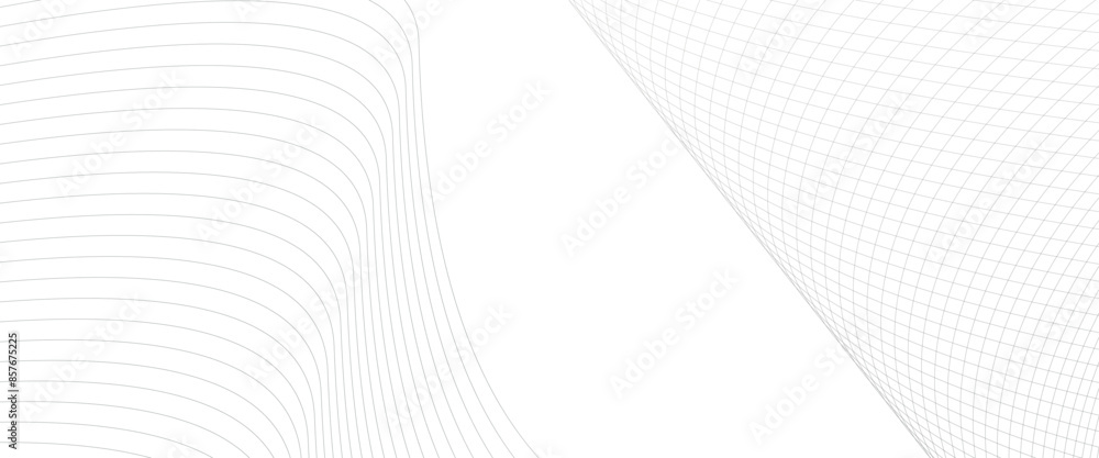 Poster vector abstract wavy lines on transparent background with wavy stripes of the pattern of black lines