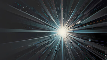 Minimalist starburst background with clean lines and a monochromatic color scheme