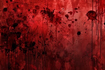 Obraz premium Blood Splatter Abstract Art. Grunge Texture Concept