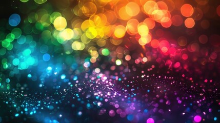 A colorful background with many small circles of different colors. Generate AI image