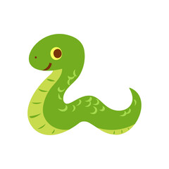 蛇。フラットなベクターイラスト。
Snake. Flat vector illustration.
