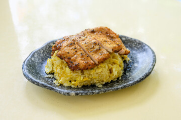 pork chop fried rice
