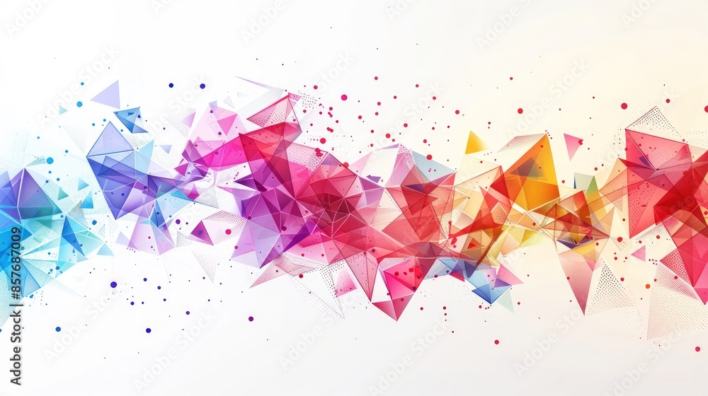 Aufkleber a colorful abstract design with a white background. generate ai image