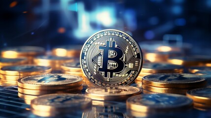 bitcoin market and cryptocurrency concepts 