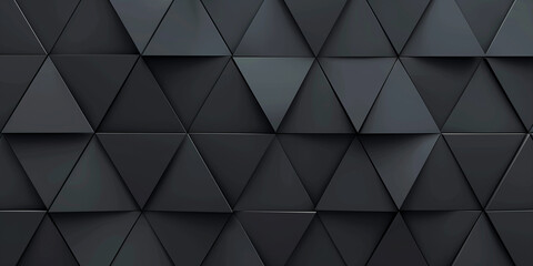 Obraz premium Schwarze geometrische Formen als Werbebanner
