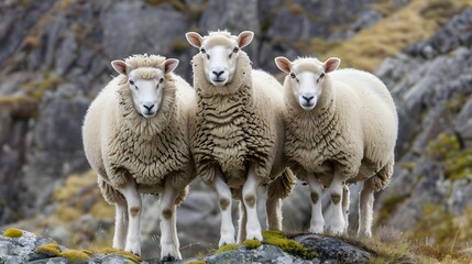 Fototapeta premium sheep in the field, sheeps, sheeps on nature, nature, sheep.