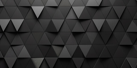 Fototapeta premium Schwarze geometrische Formen als Werbebanner