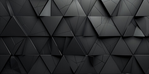 Schwarze geometrische Formen als Werbebanner