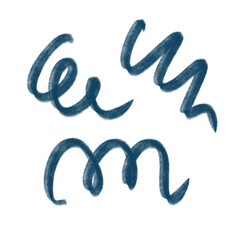 Chalk Swirls Abstract Lines Decor