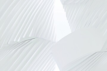 Naklejka premium White Minimalist Abstract Background created with Generative AI