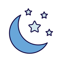 chand raat icon with white background vector stock illustration