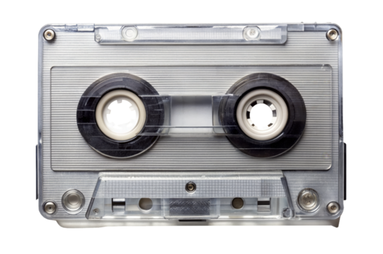 audio cassette tape isolated