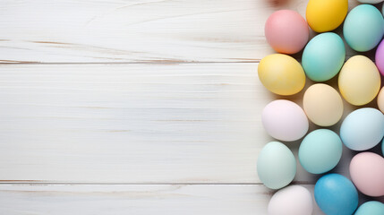 Obraz premium Happy Easter holiday background, easter egg, bunny, tulip, Easter border frame banner decoration