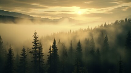 Obraz premium Sunrise paints a colorful sky over a calm lake reflecting the morning light
