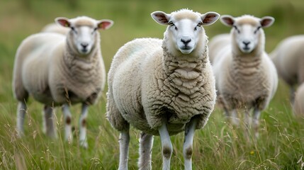 Fototapeta premium sheep in the field, sheeps, sheeps on nature, nature, sheep.